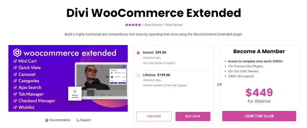 Divi WooCommerce Extended