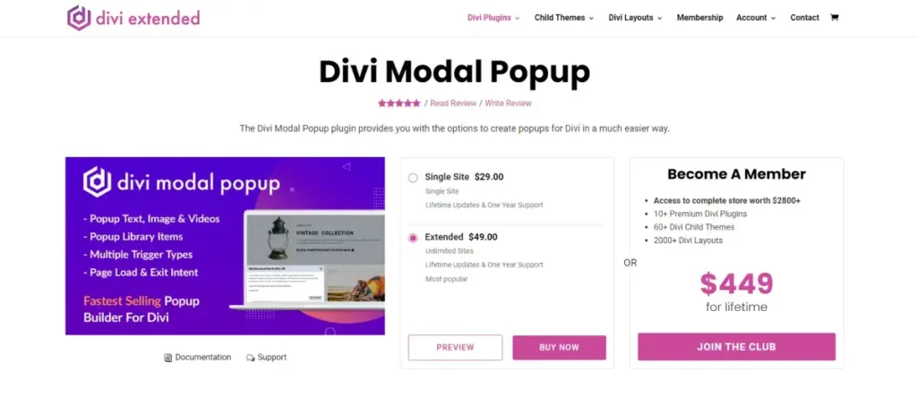 Divi Modal Popup Plugin